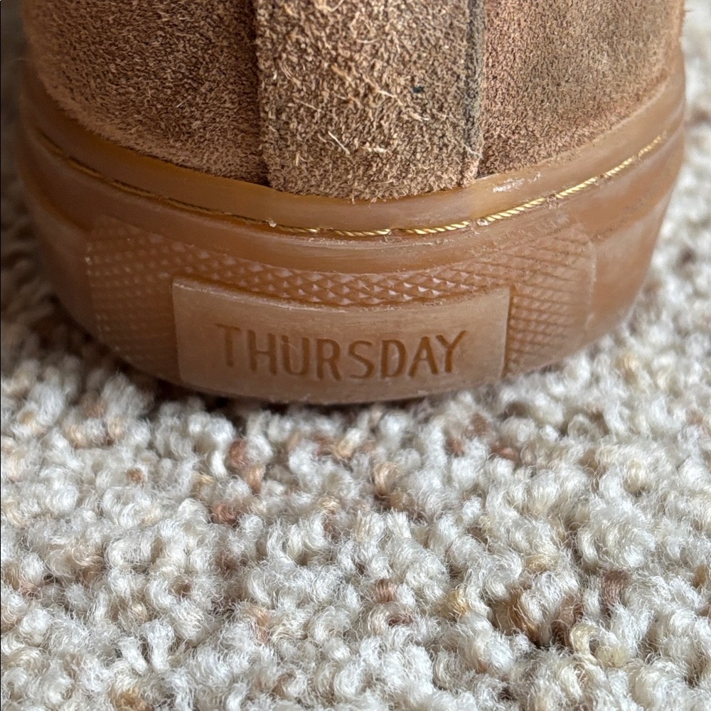 Thursday Boot Co. Premier Suede Sneakers Shoes Camel Brown. Handcrafted 10.5 - Picture 5 of 9